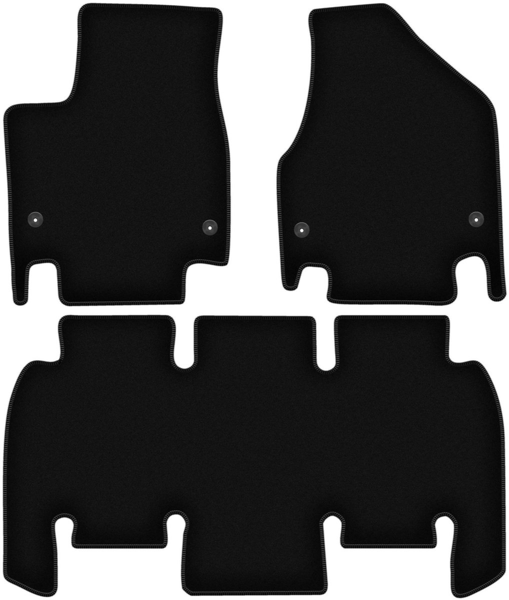 BASIC zwarte veloursmatten voor: Chrysler Pacifica RU minivan (2016-)