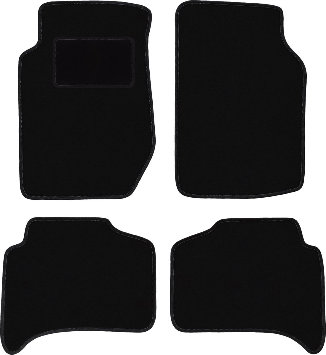 Zwarte veloursmatten voor: Kia Sportage I SUV (1995-2004)