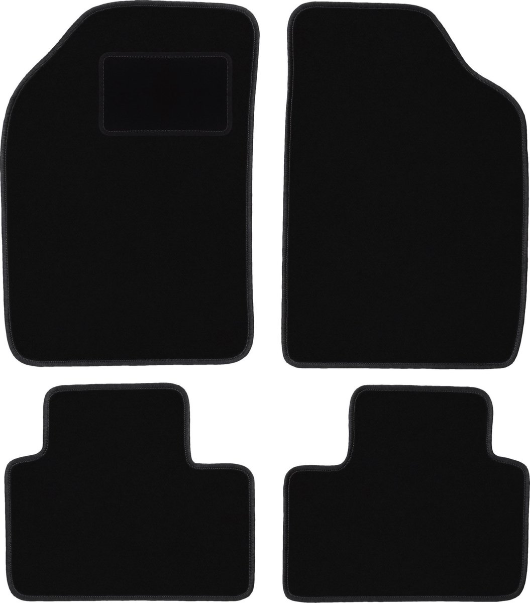 Zwarte veloursmatten voor: Lancia Ypsilon I hatchback (1996-2003)