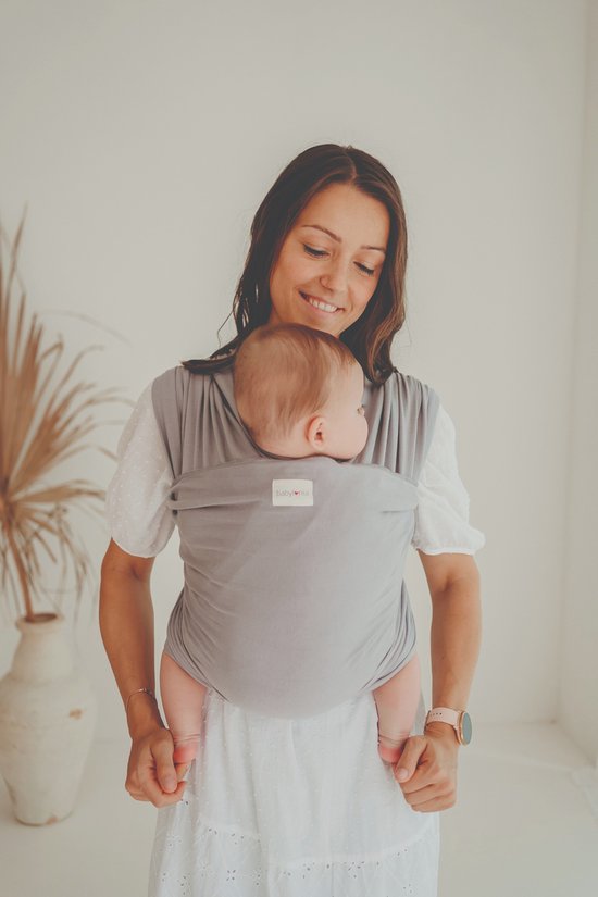 Babylonia draagdoek - Tricot-Slen - Lichtgrijs van Babylonia — afbeelding 2