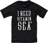 Beach & Bandits - UV-zwemshirt kind - Vitamin Sea - Zwart