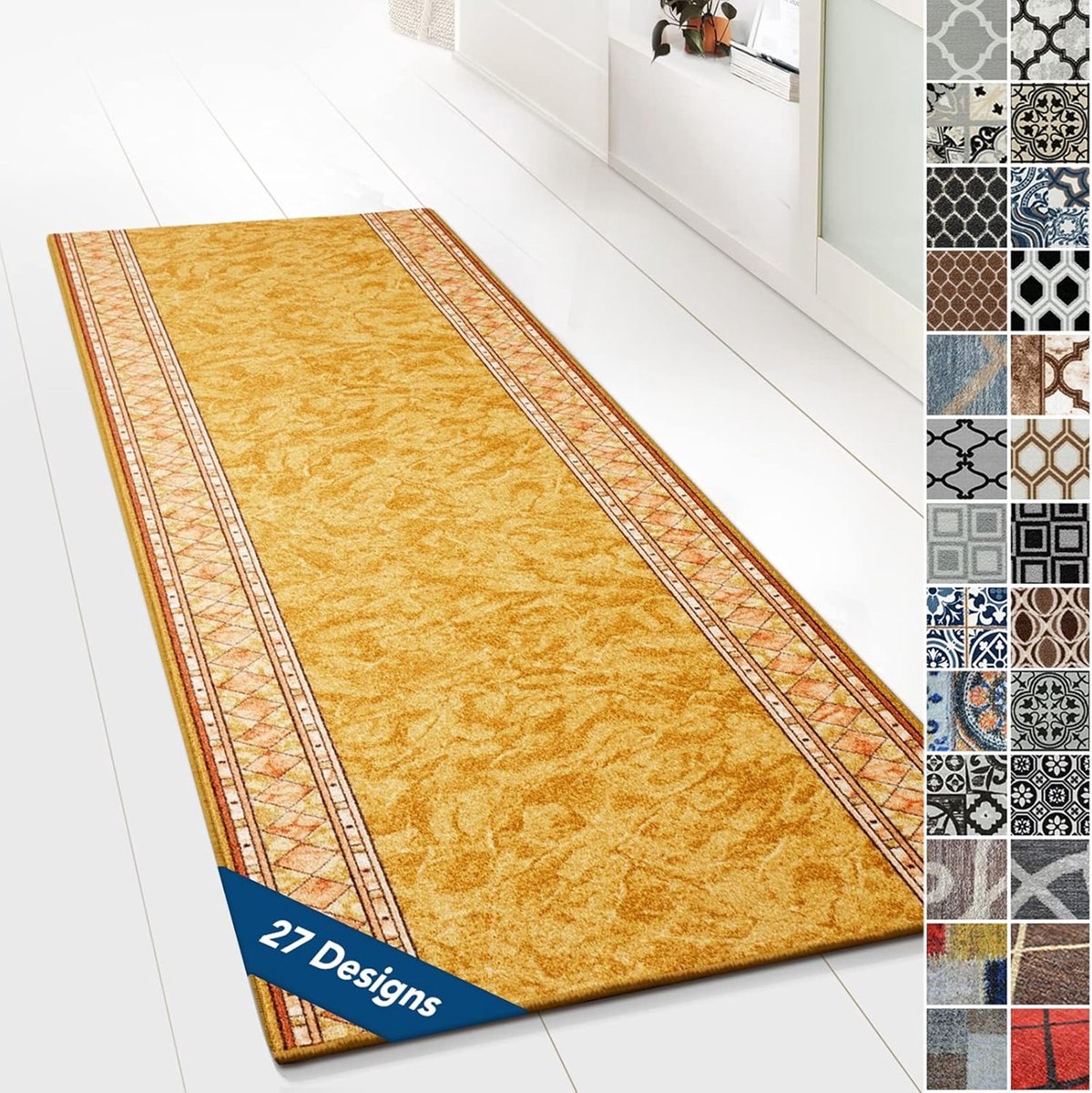 FLOORDIREKT Tapijtloper Rügen - voor Keuken, Hal & Woonkamer - Tapijtloper per Meter