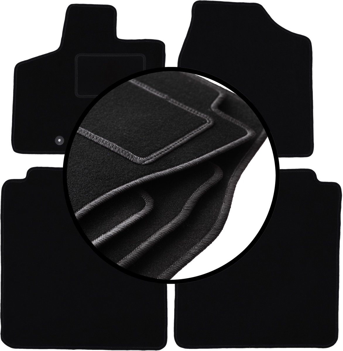 Complete set veloursmatten voor: Lancia Voyager minivan (2008-2016)