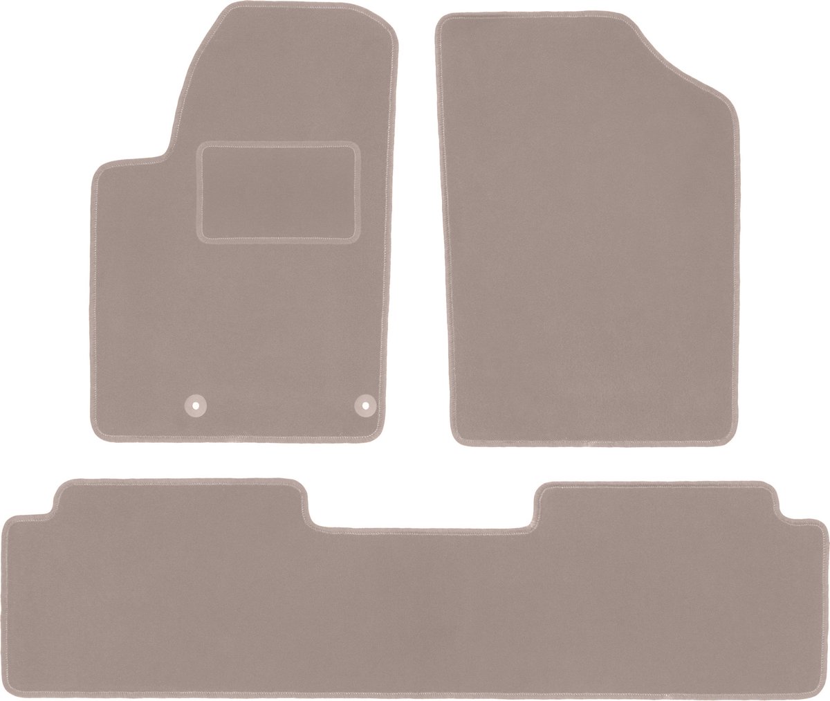 Beige velours matten voor: Citroen Xsara Picasso minivan (1997-2010)