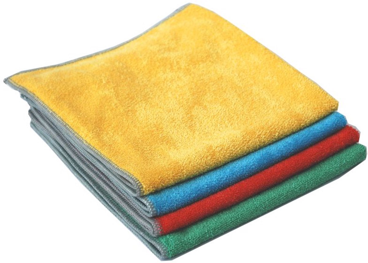 Goedkoopste Flipper Nivo Microvezeldoeken - 40 x 40cm - Assorti - 4 Stuks