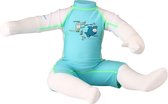 Waimea UV Zwempak Kinderen - Get-up-and-Go - Aqua/Wit/Lime - 92