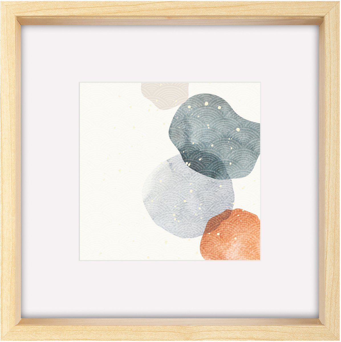 Walther Shape - 3D FSC Houten lijst - Fotoformaat 50x50 cm - Kunstglas - Berken