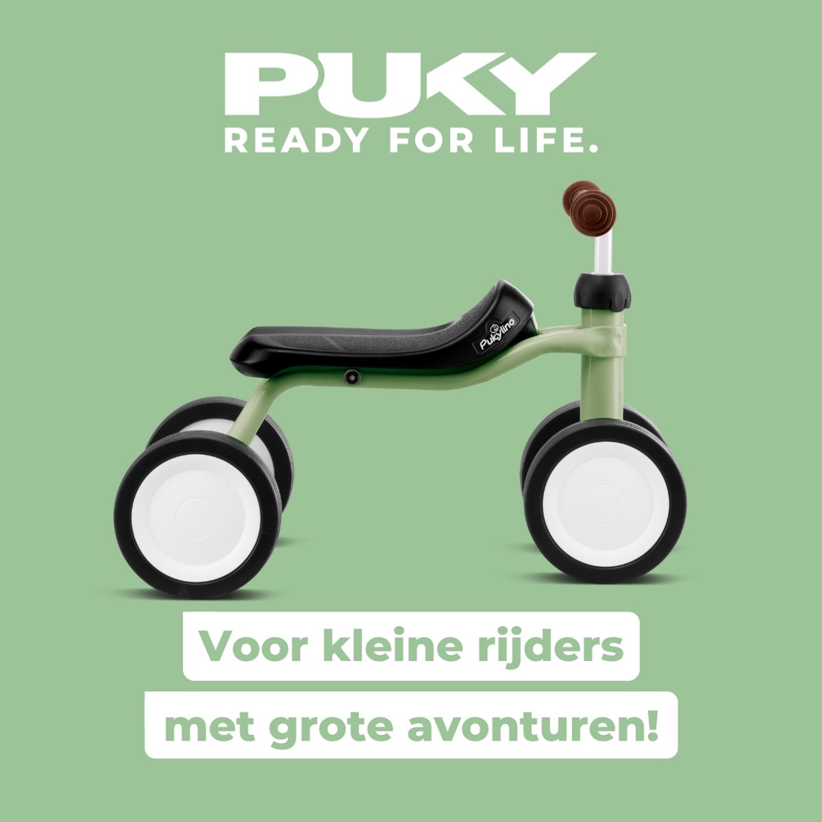 Puky Pukylino loopfiets retro groen - 1 jaar - jongens en meisjes — afbeelding 7
