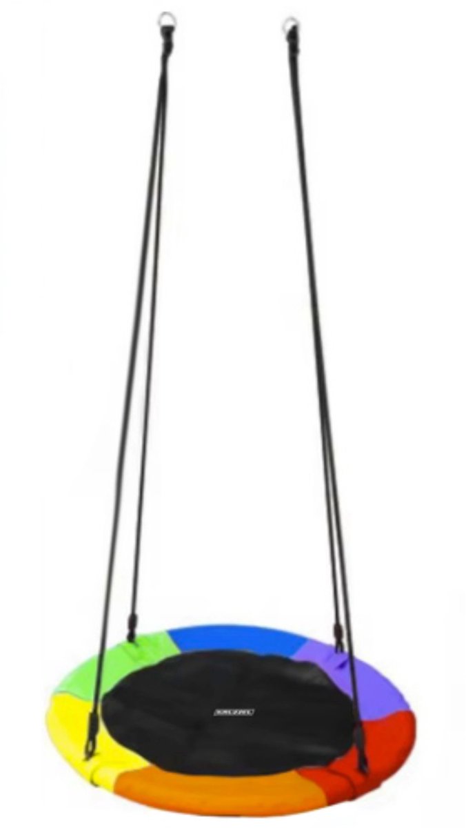 Kruzzel Ooievaarsnest schommel - 100 cm - multicolor - max 150 kilo - kinderschommels — afbeelding 4
