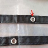 ZHJSHOU 1x1.4m Bache Transparente Avec Oeillets Imperméable, 0.5mm Bache De Protection Exterieur Jardins,Hiver Bache Couverture Toiture,Bache De Serre Pour Meubles Camping