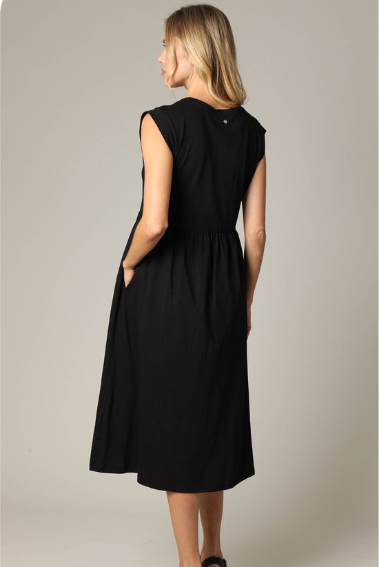 Geribbelde midi-zomerjurk voor dames