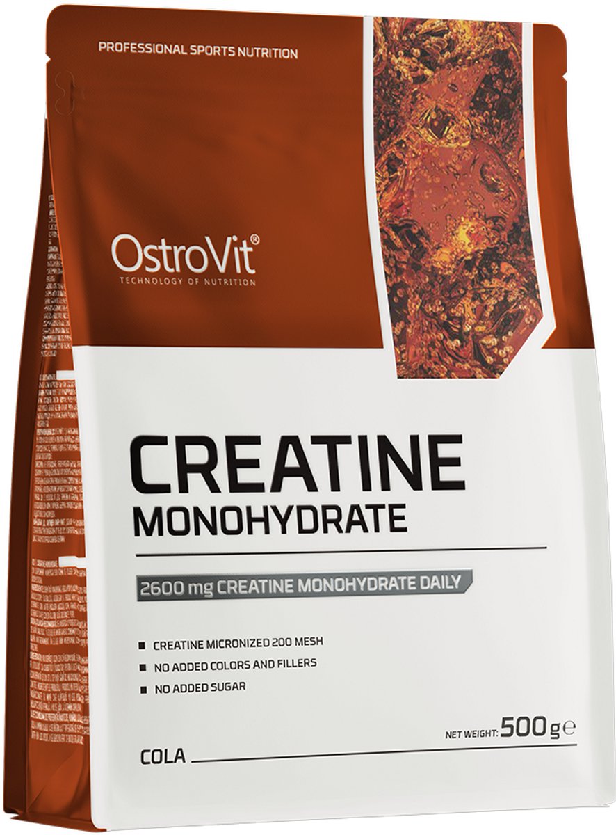 Goedkoopste Creatine - Cola - Creatine Monohydraat - 500 G - Creatine Monohydrate Powder - 166 Porties! - OstroVit