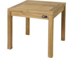 AXI August Teak Bijzettafel Bruin – Houten tuintafeltje – Vierkant - 50 x 50 x 45 cm - 100% Teak – Voor tuin, terras en balkon