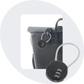 Voltano Fietstas Slot - Hangslot / Cijferslot - Zwart - Reisslot Fietstasslot