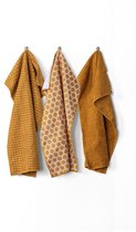 Keukenhanddoek ESSENTIAL, microfiber 40x60cm, SET/3, camel