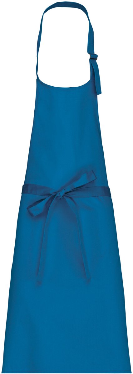 Kariban Katoenen schort zonder zak K895 - Tropical Blue - One size