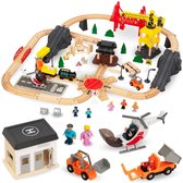 Draadloze Houten Treinset - Stad en Speelplezier