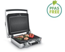 FRITEL WaffleTastic® CW 3627 Combi Grill - Gaufrier et gril - 1600 W - Plaques de cuisson interchangeables - Sans PFAS + Minuterie 60' - Grijs