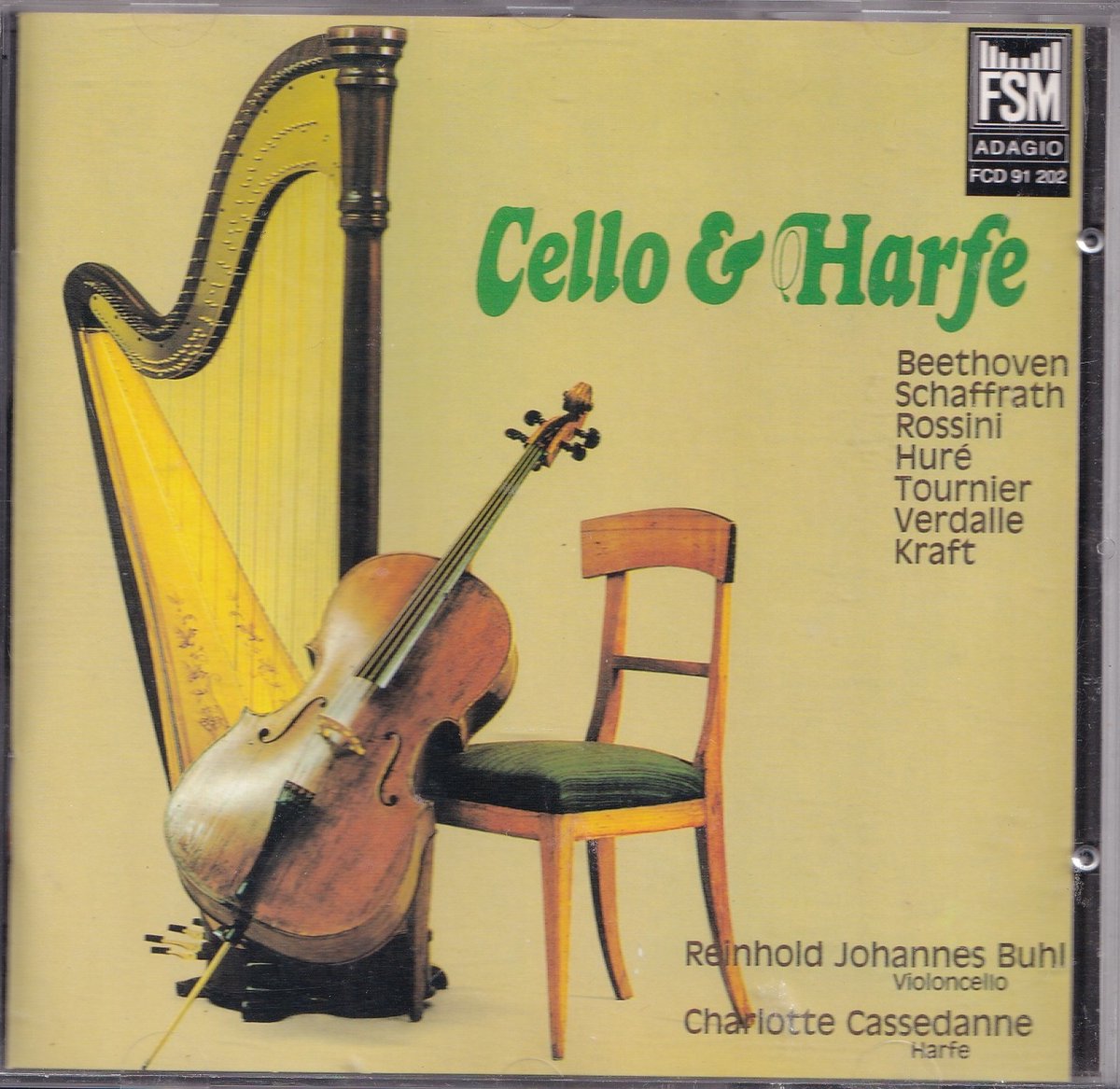 Cello und harfe, cello and harp - Reinhold Johannes Buhl (cello), Charlotte Cassedanne (harp)