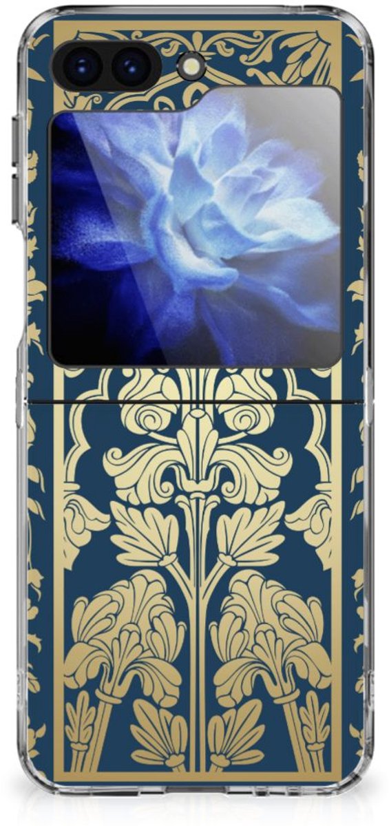 Samsung Galaxy Z Flip 6 TPU Case Beige Flowers