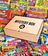 Mystery snackbox L - Amerikaans Snoep - Mysterie box - Snoep box - American Candy - Amerikaans snoep pakket - Usa snoep - Amerikaans snoep box - Amerikaanse snacks - chocolade - mysterybox - mysteriebox - Sinterklaas en kerst cadeau