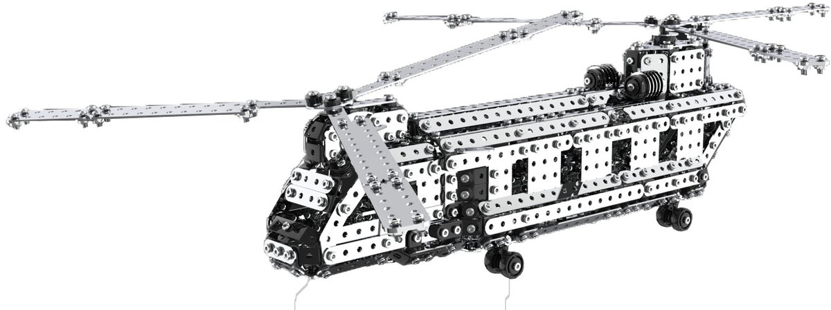 Bouwpakket Helikopter – DIY Modelbouw - 1400+ Onderdelen - Beweegbaar