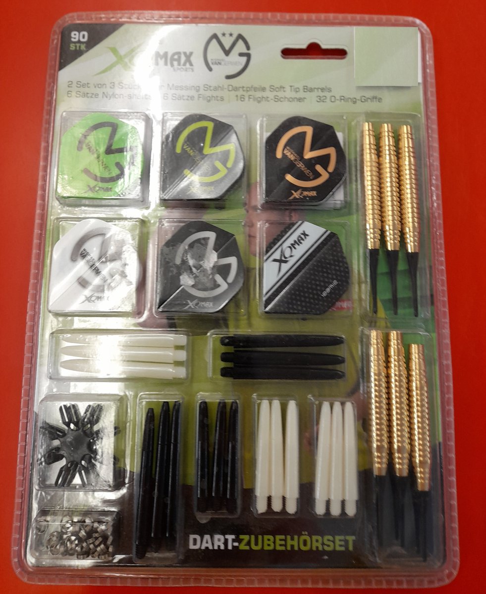 Accessoires pack 90 pieces - Michael van Gerwen -Softtip dart accessoires