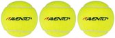 Avento Tennisballen (Gasgevuld) 3st - Fluorgeel/Wit