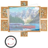 Bol.com Diydash Draaibaar Puzzelbord met Opbergsysteem - 6 lades - 1500 stukjes - Houten - Puzzel - Tafel - Plank - Map - Plaat ... aanbieding