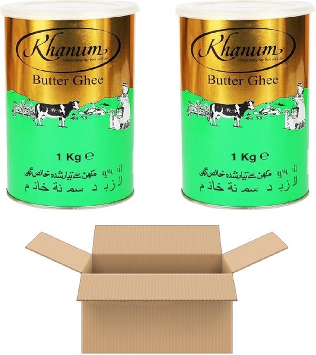 Khanum Butter Ghee - (Geklaarde Boter) - (2x 1 KG)