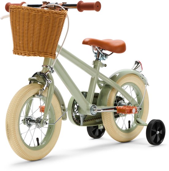 Volare Strike Kinderfiets - Jongens - 12 inch - Zwart Groen - Twee Handremmen