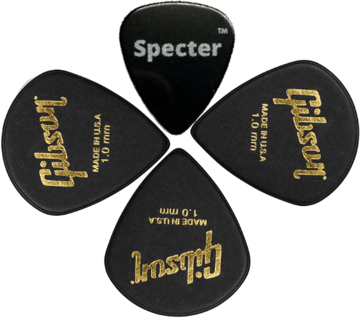 Gibson Jazz III XL Plectrum Set 3 Stuks (1.00mm) + Specter Plectrum - Precisie en Controle voor Gitaarspelers