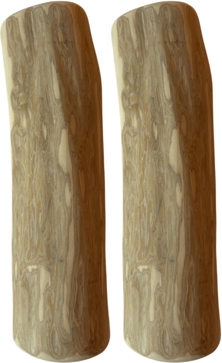 Boris & Lotje Kauwstaaf hond 100% natuurlijk koffiehout kauwbotten hond - XXL 23-25 cm 2 stuks