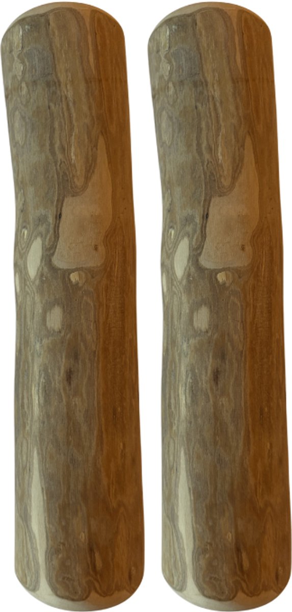Boris&Lotje Duo pack kauwstaaf 100% natuurlijk koffiehout - Hondensnack - Extra Large 20-23cm 2 stuks