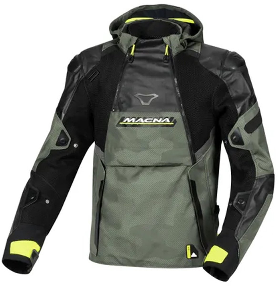 Macna Bradical Textile Summer Jas Groen Geel - Jas