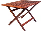 MaximaVida inklapbare tuintafel Olivier 120 cm geolied - uit exclusief mahoniehout
