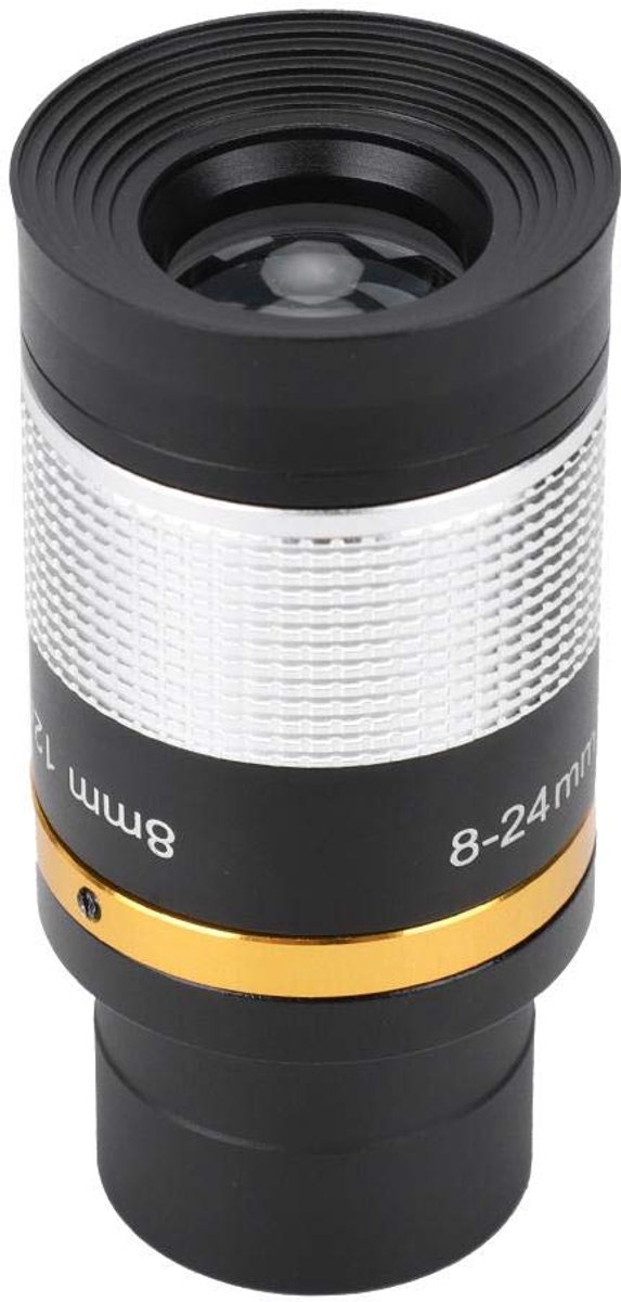Zoom Oculair 8-24mm - Professionele Telescoop Lens - Variabele Brandpuntsafstand - 1.25 Inch Oculair voor Astronomie - Geschikt voor Planetair en Deep-Sky Observatie