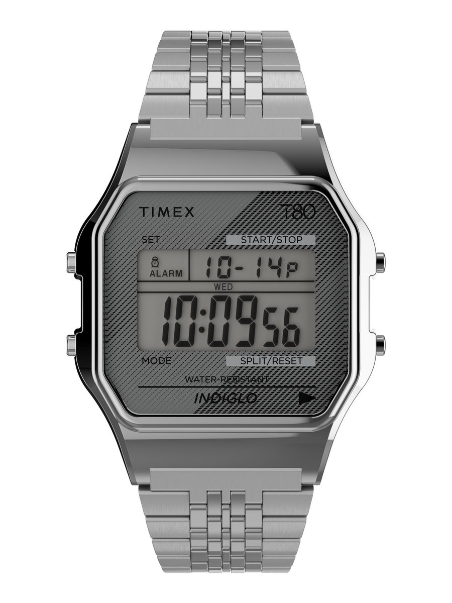 Timex T80 TW2R79300 Horloge - Staal - Zilverkleurig - Ø 34 mm
