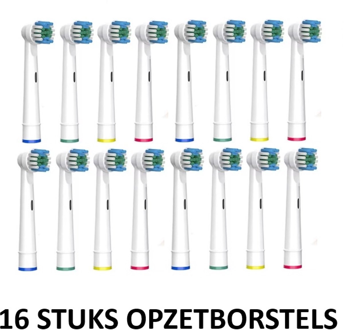 16 stuks- Universele Opzetborstels/Opzetstukjes- Vernieuwde technologie -Geschikt voor Oral-B /Braun elektrische tandenborstels- Zachte borstels - Underdog Tech