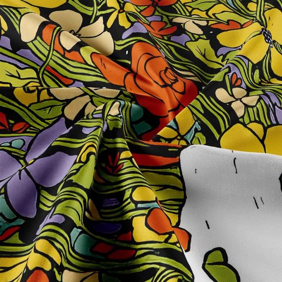 Wandkleed binnen - Wandtapijt - Schedel - Bloemen - Muurkleed - Wanddoek Stof - 200 x 150 cm - Wanddecoratie - Wandhanger - Muurhanger - Fotobehang - Poster - Ulticool - Decoratie - Woonkamer - Slaapkamer