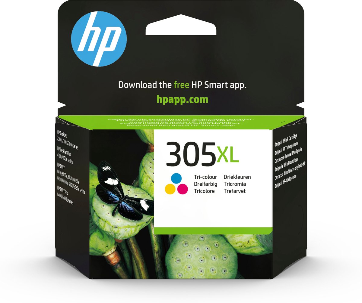 HP 305XL High Yield Tri-color Original Ink Cartridge - Drie kleuren