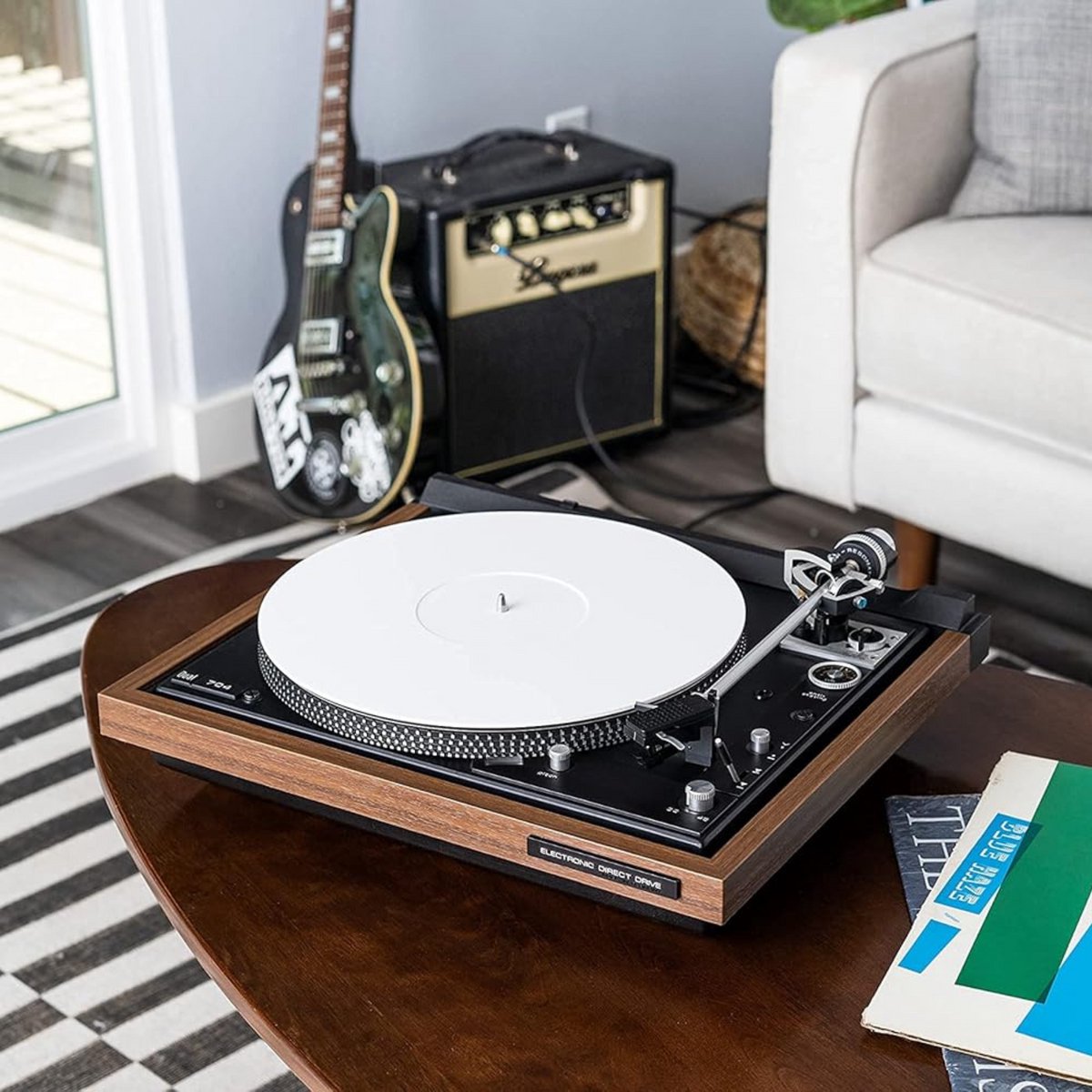 Acryl Platenspelermat voor 12 Inch Vintage Platenspeler Verbeter Het Styluscontact en de Basrespons, Slipmat met Transparant Ontwerp, Geschikt voor 33 1/3 Rpm en 45 Rpm Platen