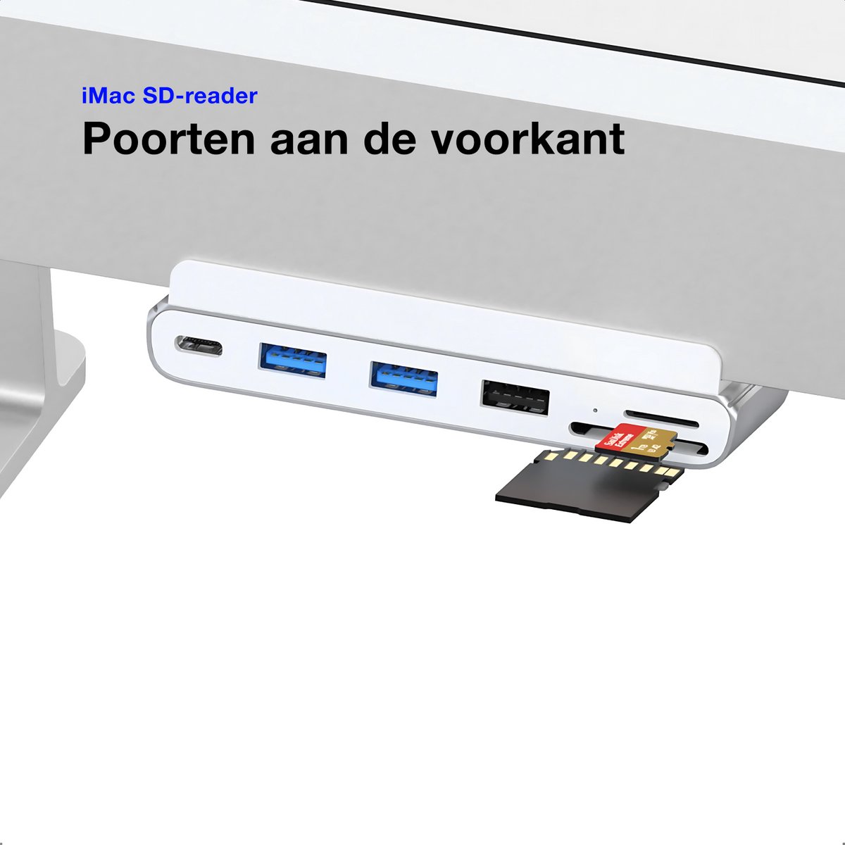 iMounts iMac 24 inch USB-C hub met HDMI thumbnail 5