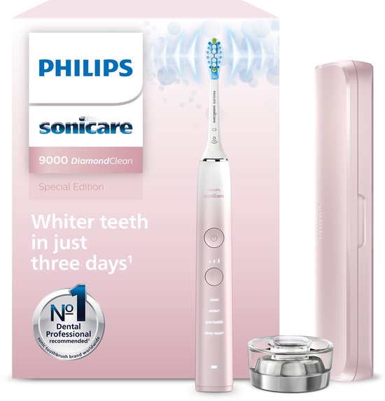 Philips Sonicare DiamondClean 9000 - Elektrische tandenborstel - Roze/Wit - Ombre - HX9911/84