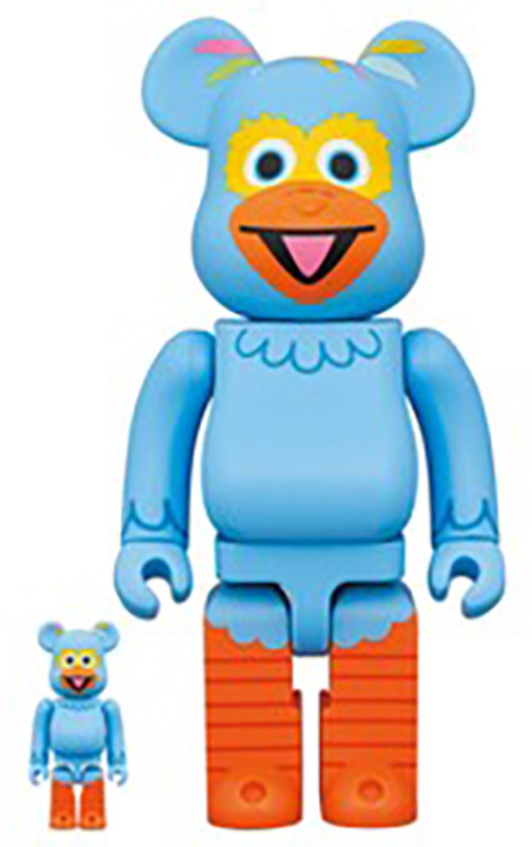 400% & 100% Bearbrick Set - Pino (Sesame Street)