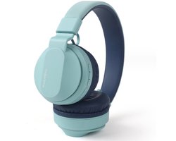 KINSI Kids Bluetooth Headset met Volumebegrenzing | Bluetooth 5.0 & 3.5mm Jack | MicroSD Ondersteuning | Lange Batterij (8 uur) | 2 Modi: Draadloos & Bedraad