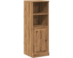 vidaXL Houten Kast - Hoogkasten - Hoge kast 36x35,5x103,5 cm bewerkt hout artisanaal eikenkleurig - Opslagoplossing - Scandinavisch Design - Vintage Kast