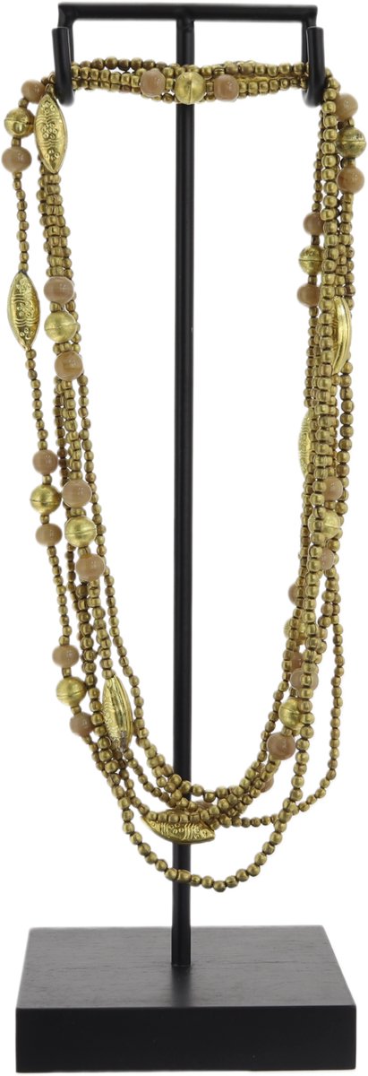 Behave Atelier Noir - Decoratieve Ketting Standaard - Incl. Handgemaakte Ketting - Luxe Woondecoratie - Boho Ibiza/Balinese stijl - 30 cm