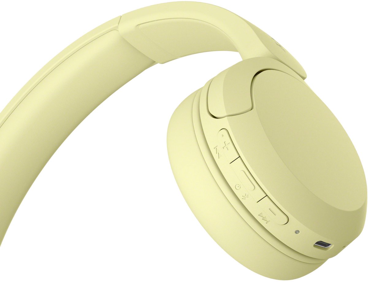 Sony WH-CH520 Draadloze On-Ear Koptelefoon Geel - afbeelding 2