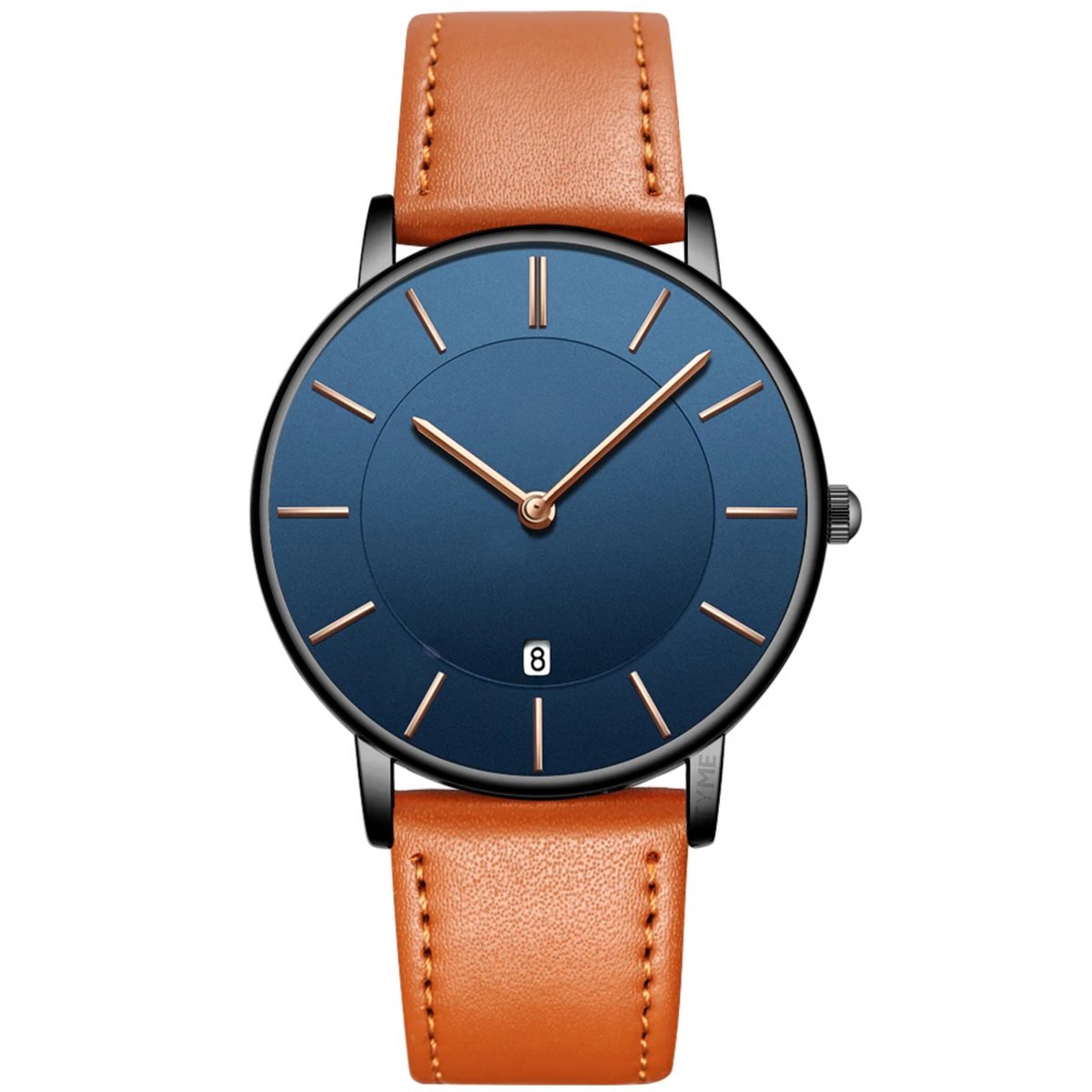 Tyme Oslo Heren Horloge - 39.5mm - Blauw Bruin - Horloges voor Mannen - met Cadeauverpakking